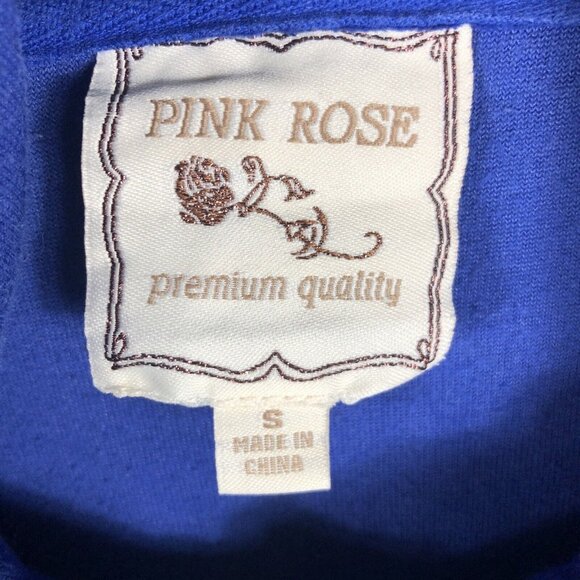 Pink Rose Girls Blue Hoodie LOL Velour Premium Quality Size Small - Picture 2 of 16
